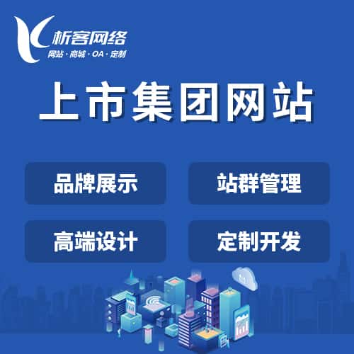 美国上市集团网站定制